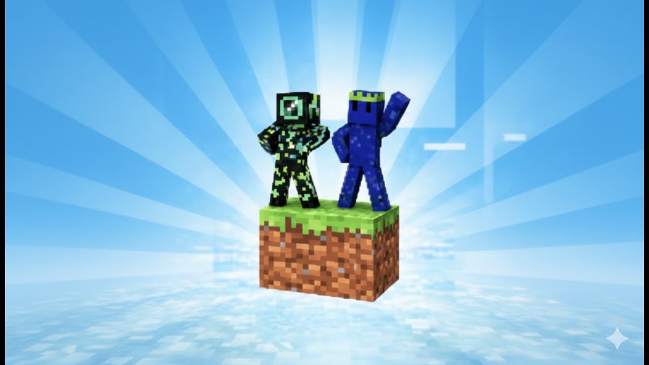Minecraft, aber die Welt besteht aus einem Block