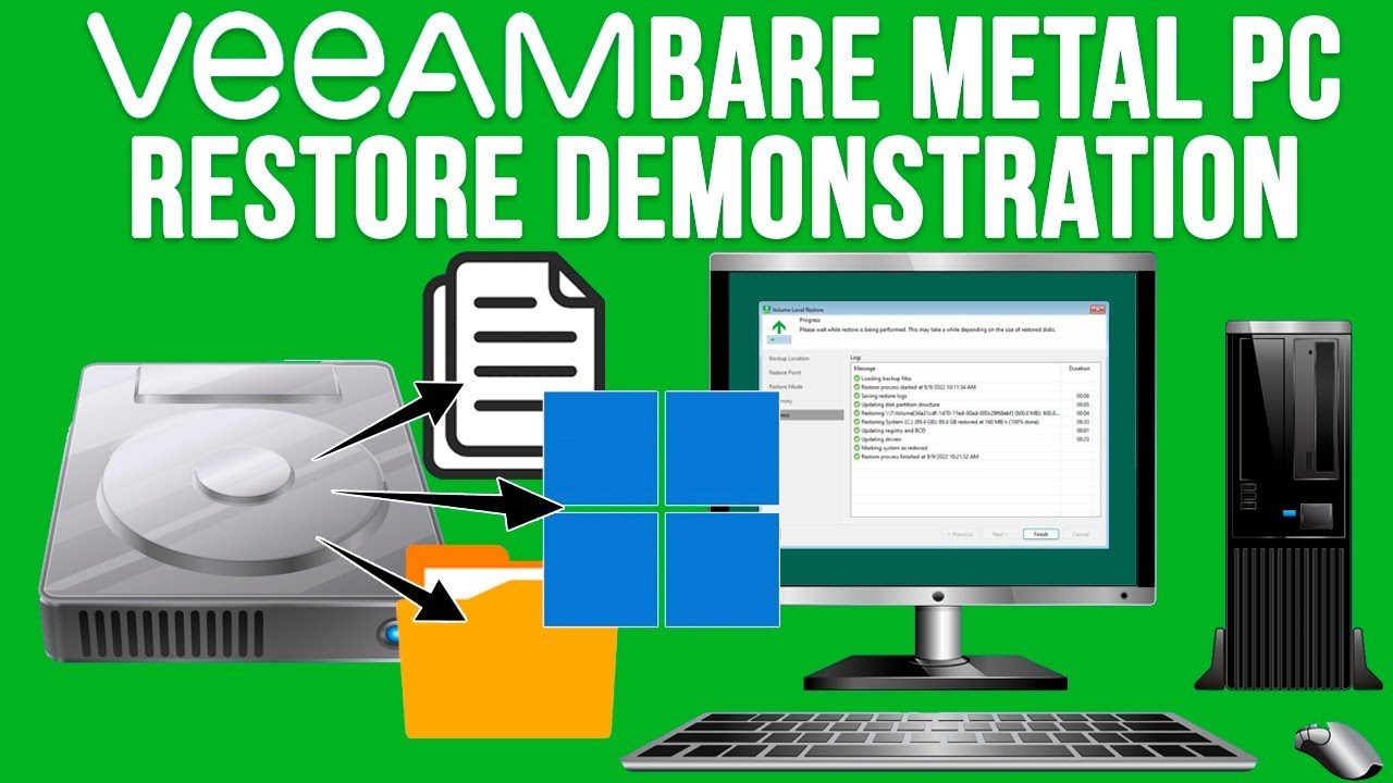 Veeam Bare Metal PC Restore Process Demonstration