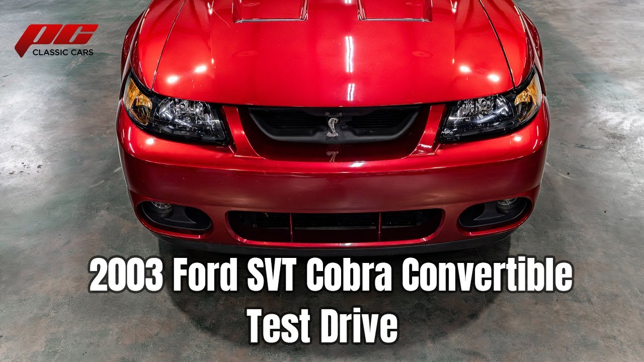 *SOLD* 2003 Ford SVT  Cobra Convertible Test Drive -Supercharged 4.6 -6 Speed - 37K Miles