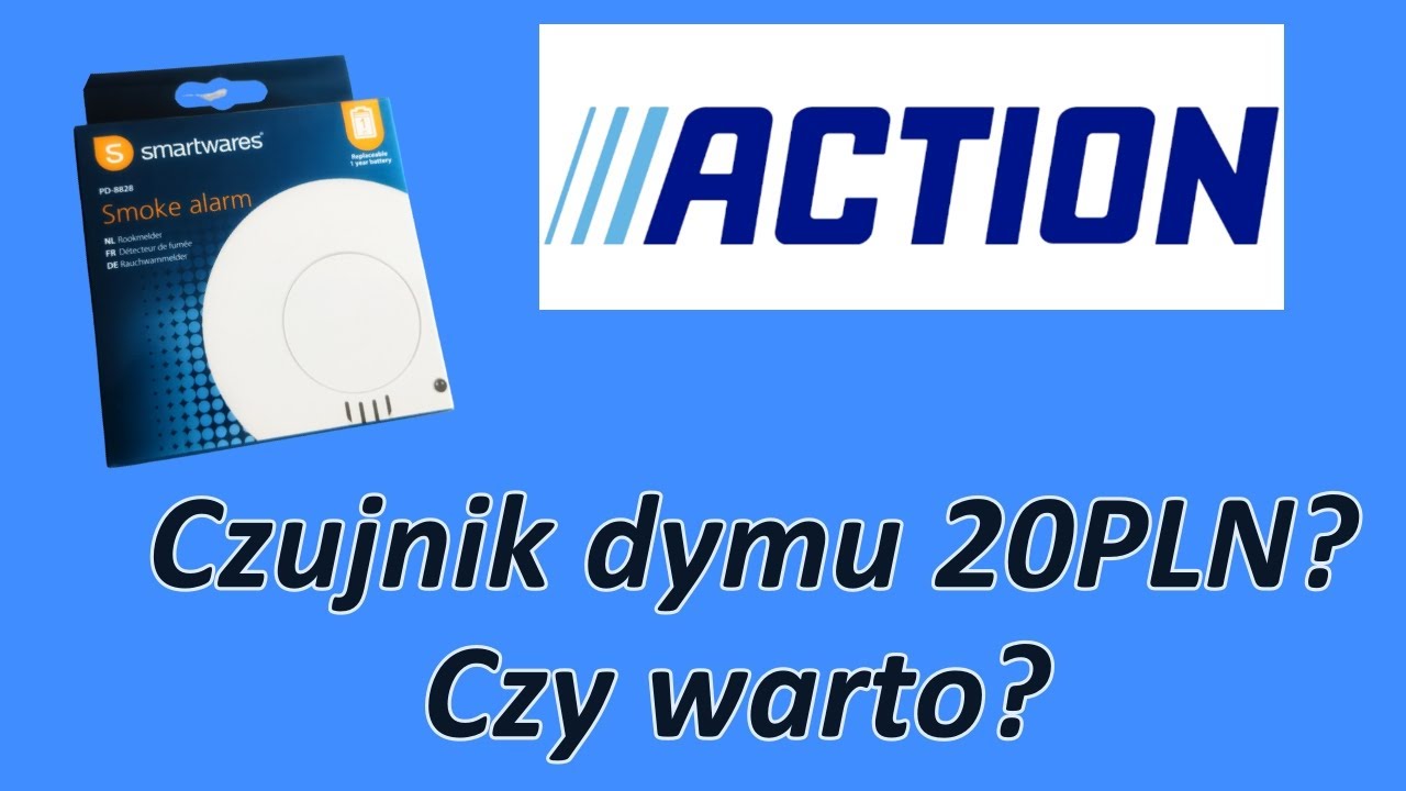 🔥 UNBOXING 🔥 CZUJNIK DYMU ZA 20PLN - czy to dobry wybór ? -😎 Sklep ACTION.