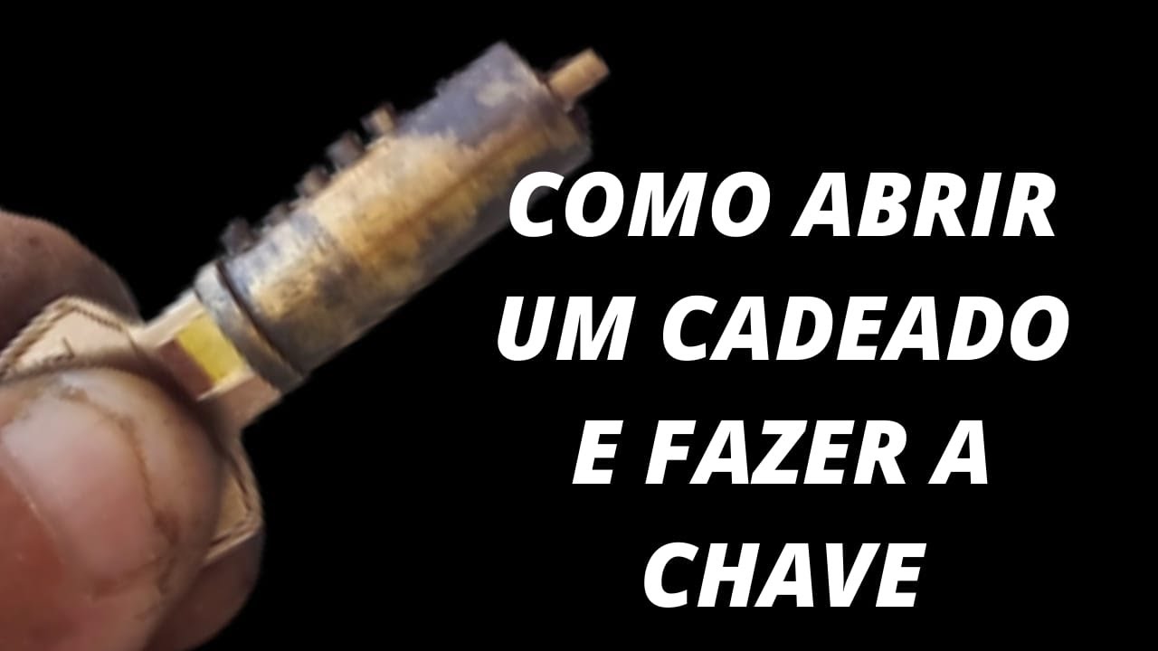 COMO ABRIR UM CADEADO E FAZER A CHAVE / CHAVEIRO CESAR