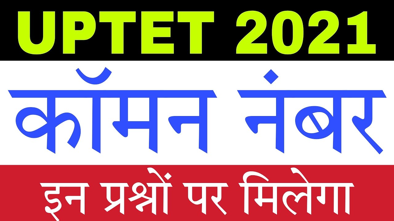 UPTET 2021: इन प्रश्नो पर Common Number मिलेगा
