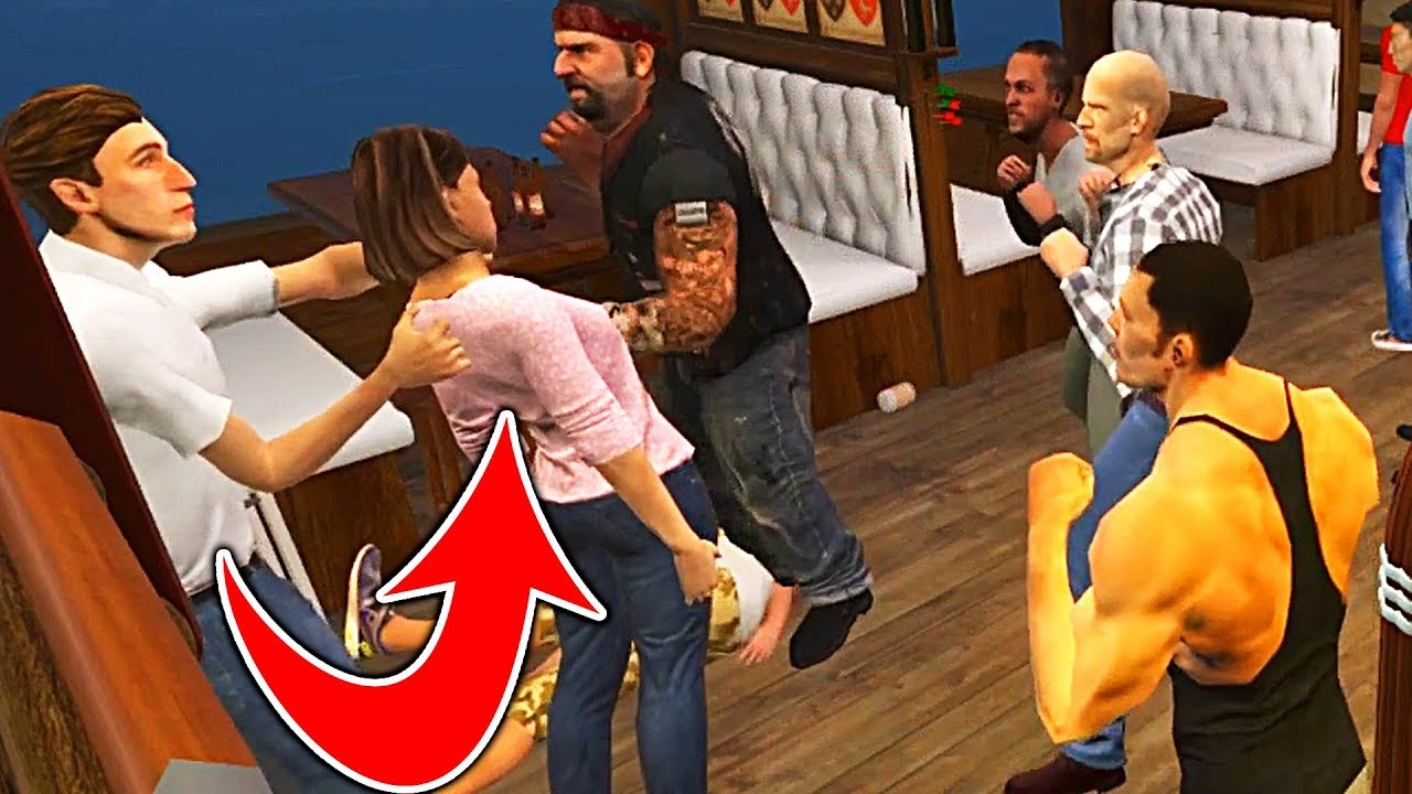 Man Takes Girl Hostage In A VR Bar
