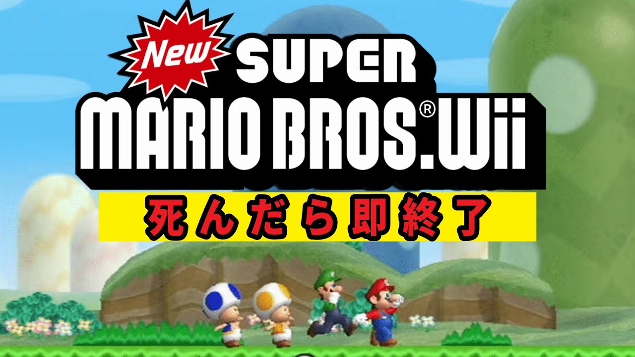 NewスーパーマリオブラザーズWii 死んだら即終了 14日目
