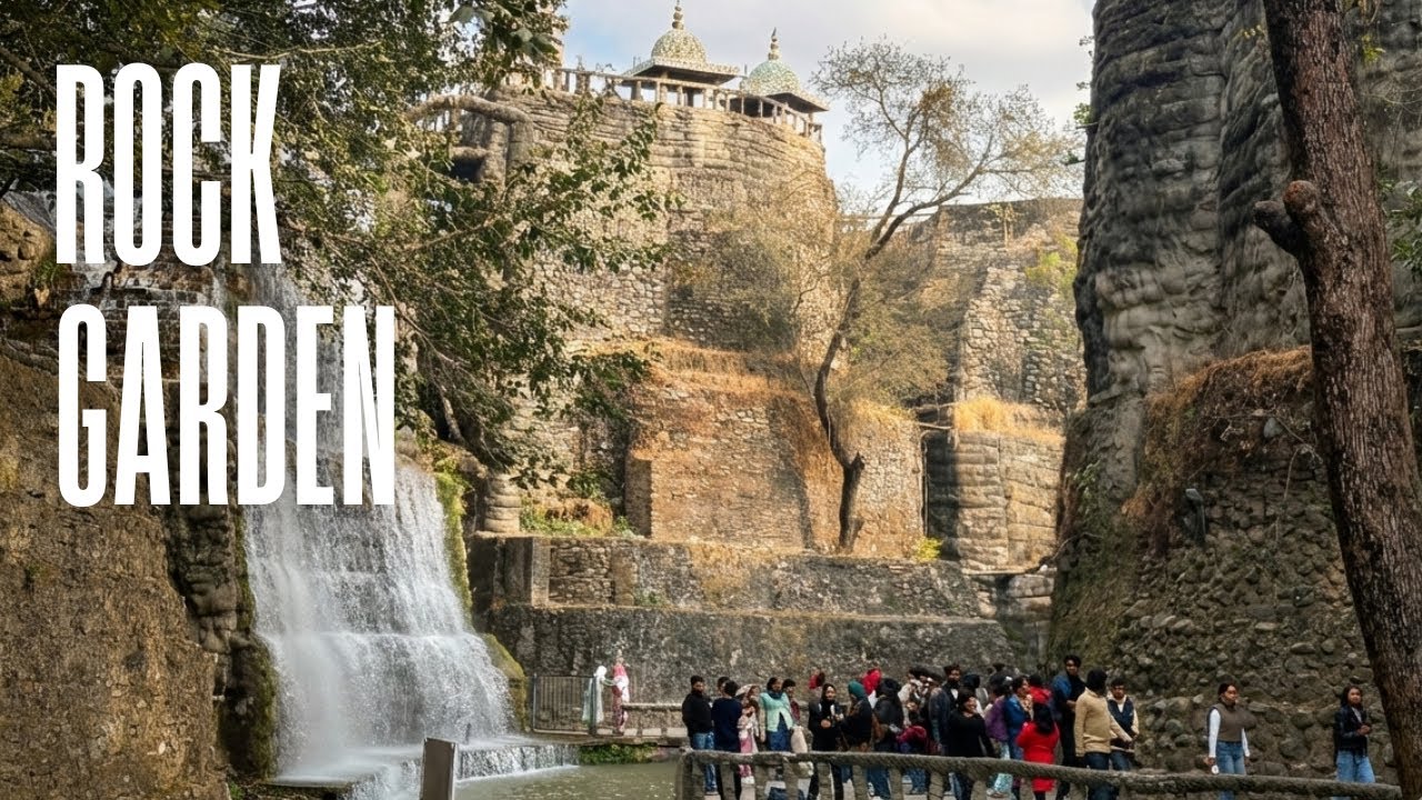 Rock Garden Chandigarh Walk | Nek Chand Rock Garden | Beautiful Stone Art Tour [4K]