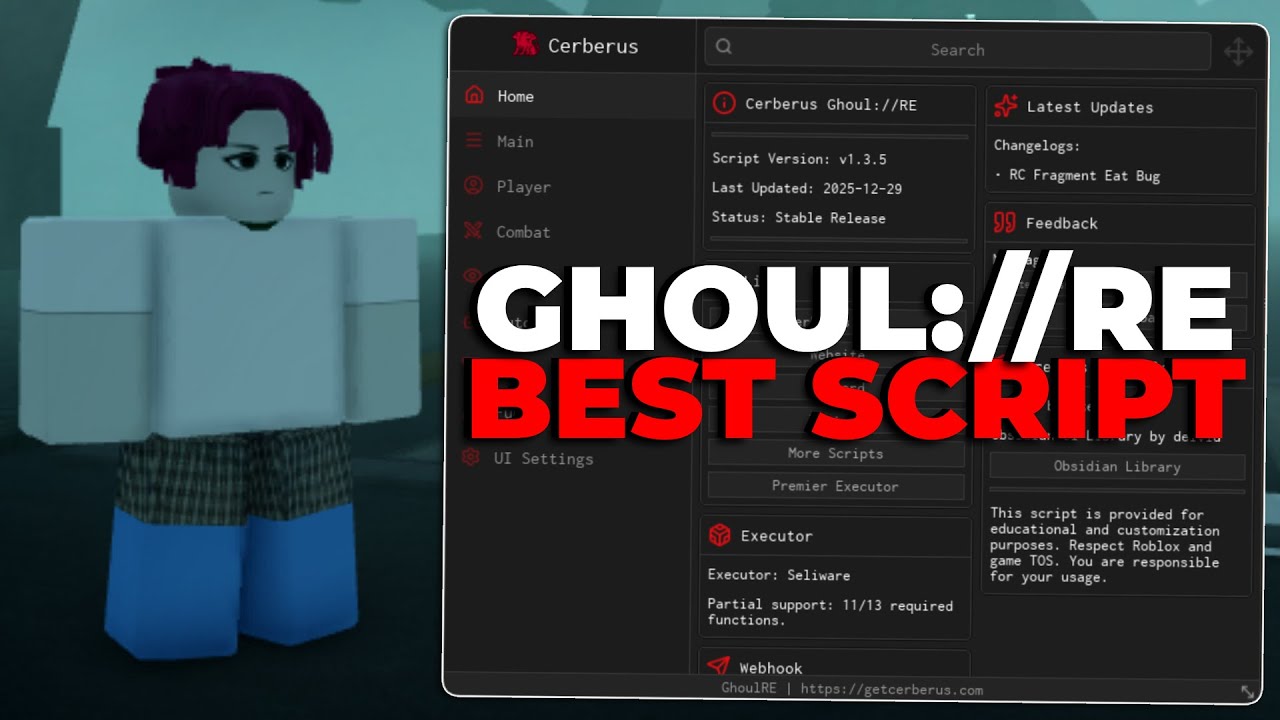 ЛУЧШИЙ скрипт Ghoul://RE на Pastebin *БЕЗ КЛЮЧА* Аура убийства, автоматическое парирование и мног...
