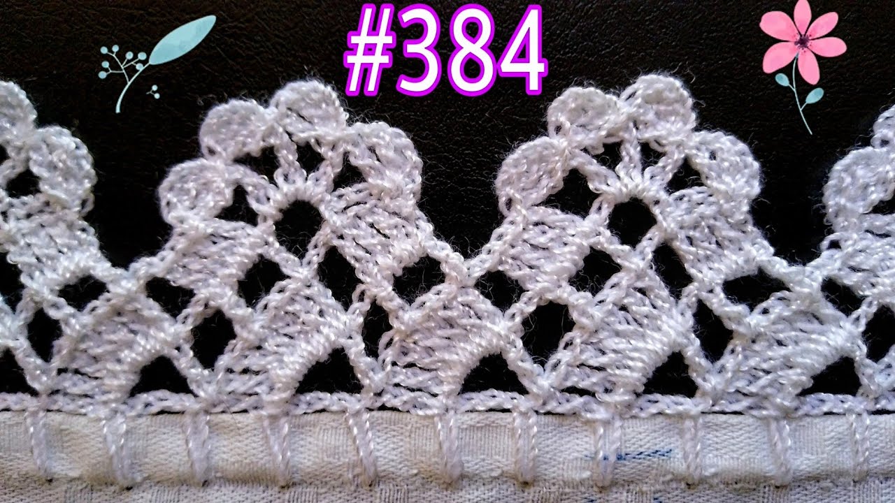 Orilla para servilleta muy fácil de realizar para tu servilleta o mantel #384