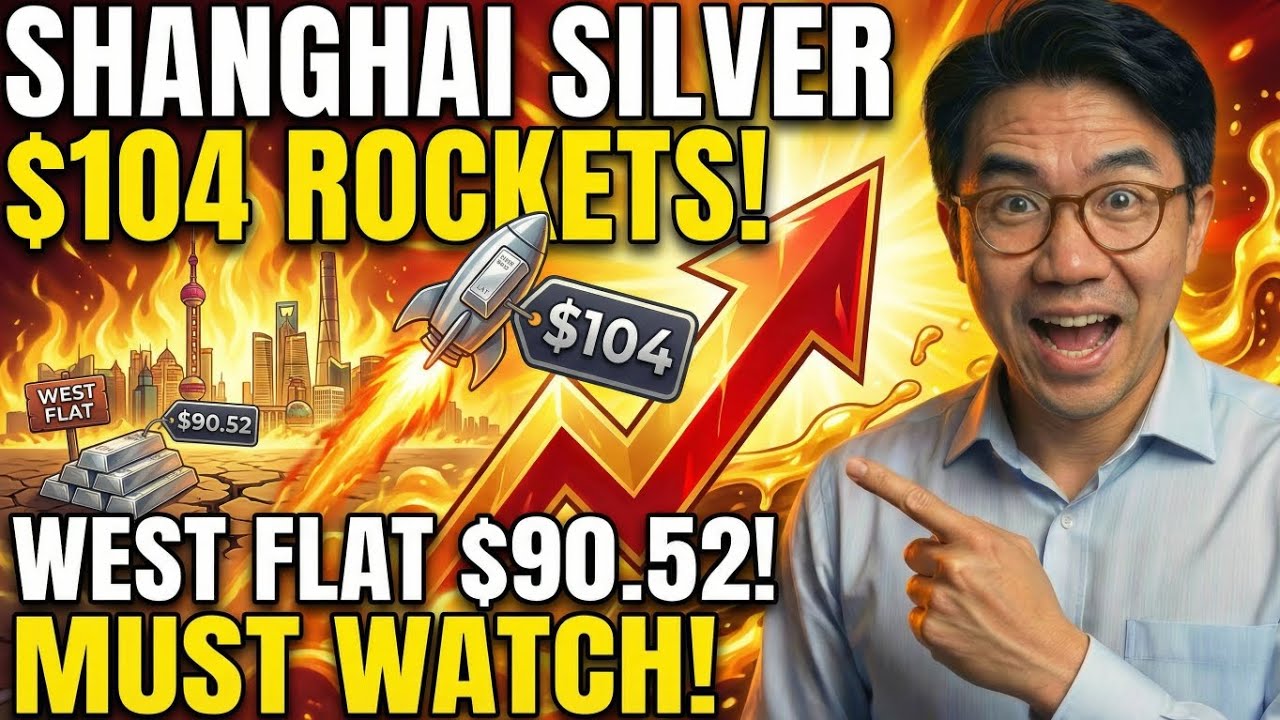 Shanghai Silver Rockets to $104 While West Stays Flat at $90.52 – Must Watch |JOHN AG
