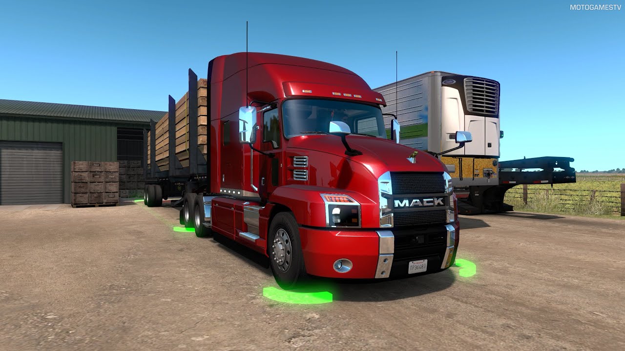 American Truck Simulator - Mack Anthem Customization and Gameplay