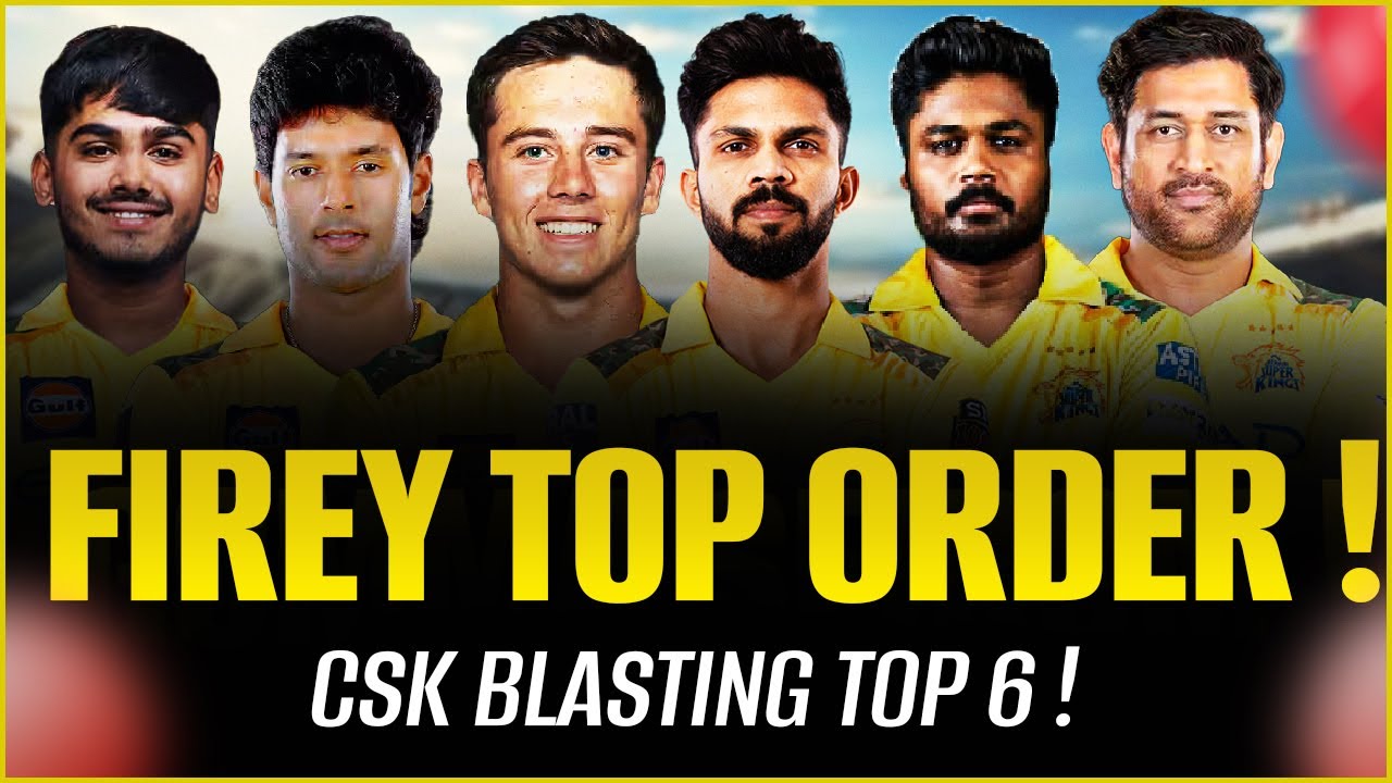 CSK TOP 6 Players for IPL 2026!🔥 New Era Loading! || #ipl2026