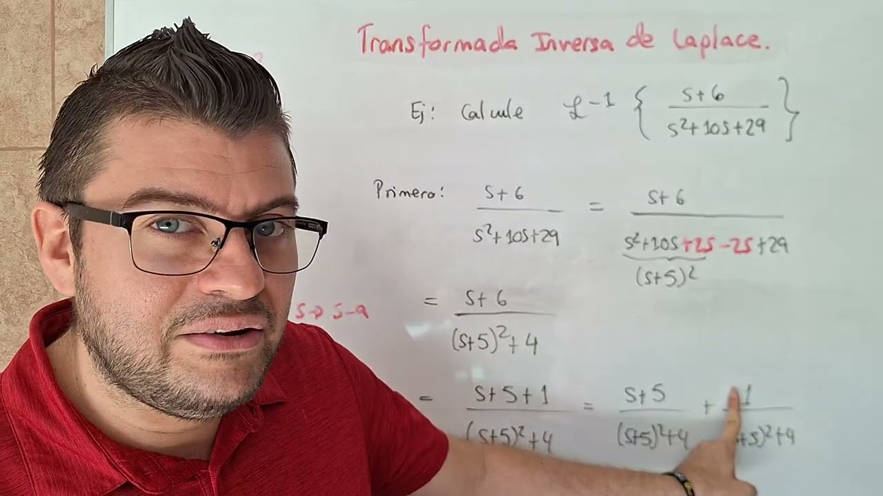 Transformadas Inversas de Laplace completando cuadrados: Un ejercicio FÁCIL
