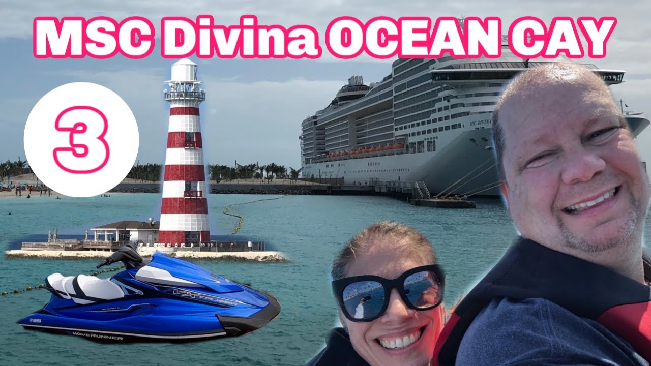 Видеоблог о круизе на MSC Divina №3 | Кабана на Ocean Cay | Экскурсия на гидроцикле! | Исследован...