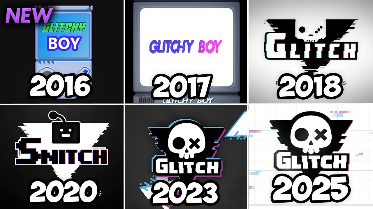 SHOCKING Evolution of Glitch Productions Logos (2016-2026)