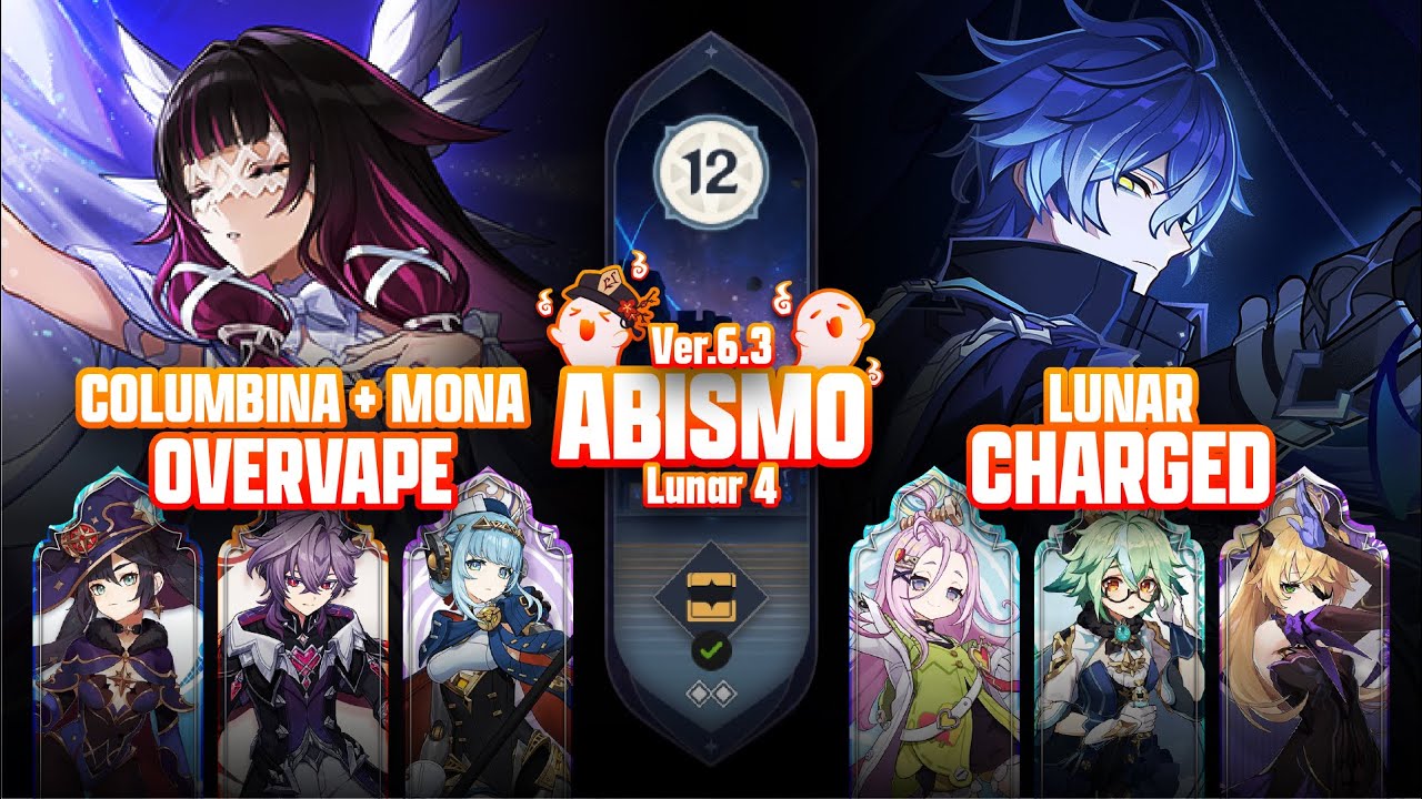 C0 COLOMBINA OVERVAPE & C0 FLINS LUNAR-CHARGED | NEW SPIRAL ABYSS 6.3 FLOOR 12 | GENSHIN IMPACT