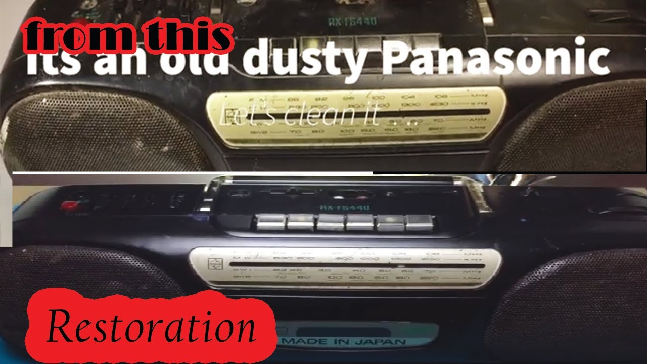 Cleaning  old tape recorder | RX-FS440