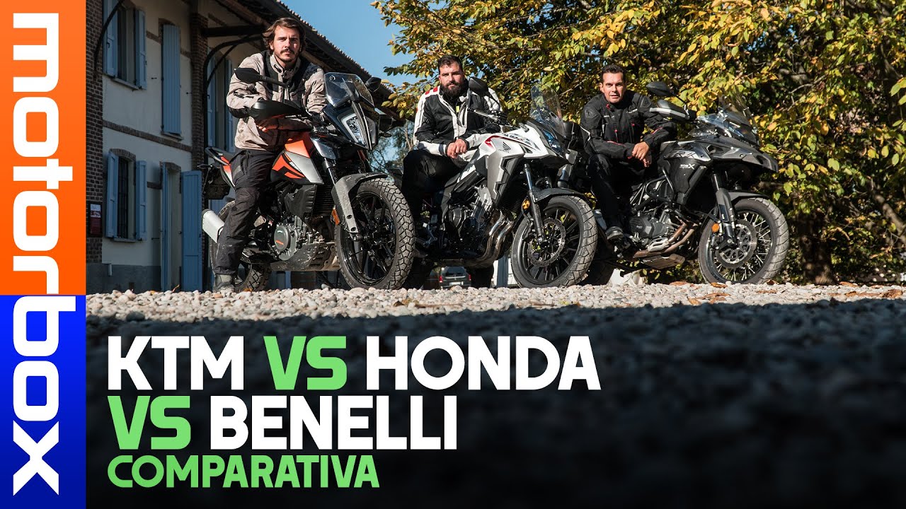 Comparativa CROSSOVER Entry Level | BENELLI TRK 502 X vs HONDA CB500X Euro5 vs KTM 390 Adventure