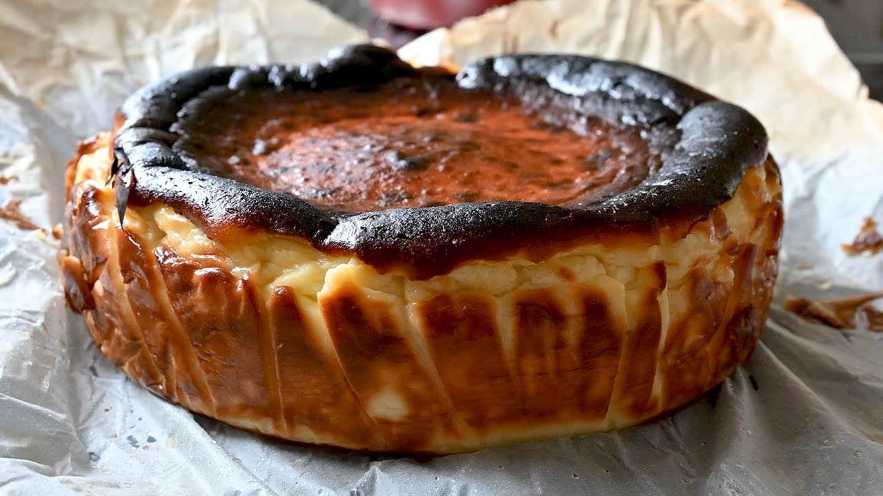 Le Cheesecake basque brûlé , une recette facile et rapide