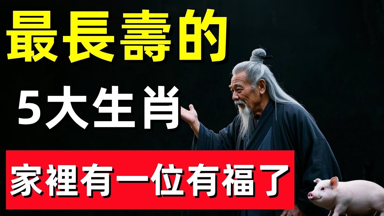 最長壽的5大生肖，家裡有一位就有福了，家財萬貫兒孫滿堂！#修行思維 #修行 #福報 #禪 #道德經 #覺醒 #開悟 #禅修