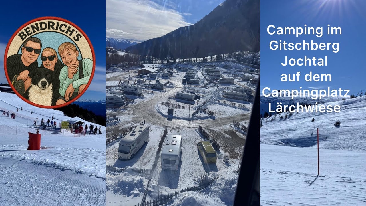 Wintercamping auf dem Campingplatz Lärchwiese im Gitschberg-Jochtal , Schlittenfahrt am Gitschberg 
