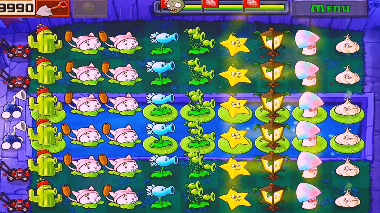 Plants Vs Zombies | Adventure Fog | Level! 7&8 Completed Gameplay Full HD 1080p 60fps