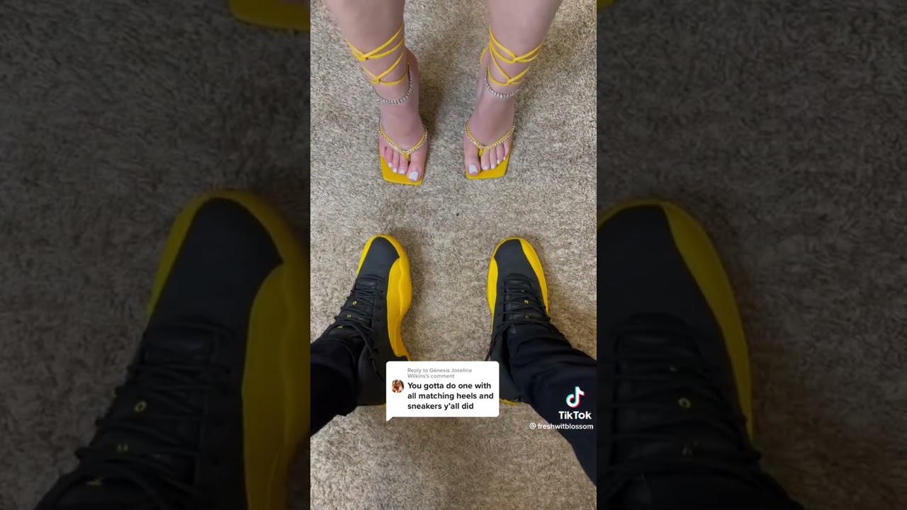 Couple Matching Sneakers ( Jordans & Heels ) PART 2🔥👟 ~ QCKICKSS #explore #sneakers #viral #jordan