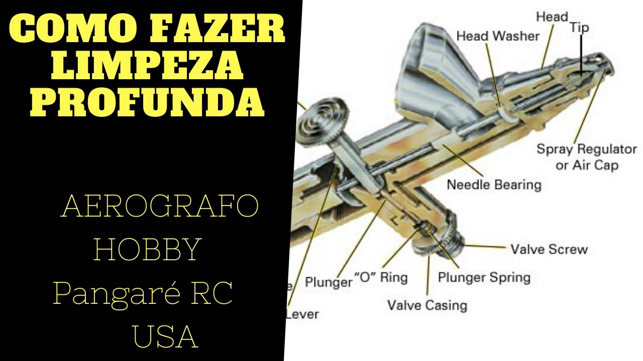 Limpeza Completa Aerografo Hobby
