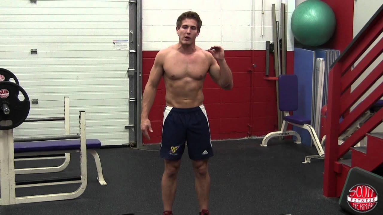 How To: Standing Oblique Crunch (With Plate or Dumbbell)