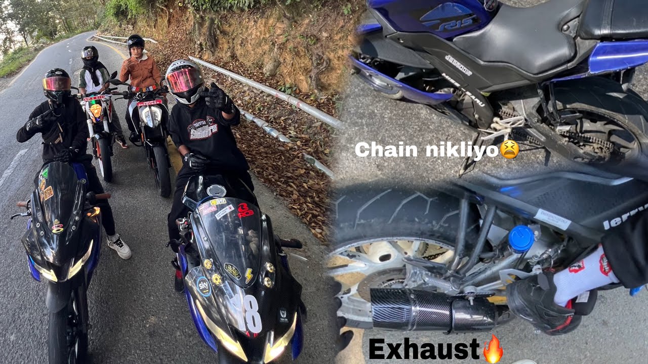 Mudkhu samma ko ride kta haru sanga🔥vai ko chain nikleyra tanab🤣 v3,duke,dominar,ns