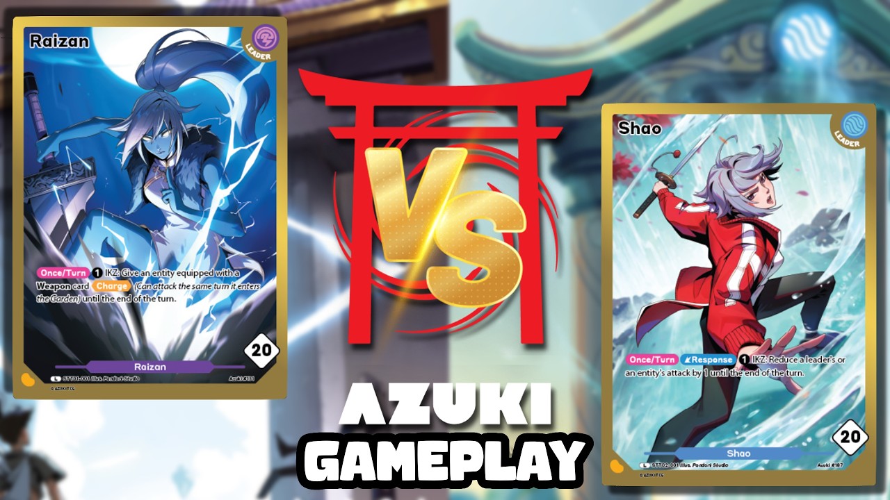 Учимся играть в Azuki TCG! Стартовые колоды Raizan против Shao