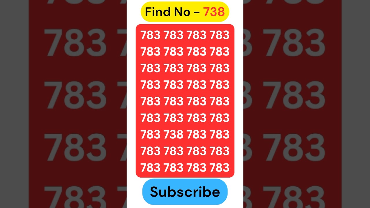 🔥🔥🔥Only 1% Can Find the Hidden Number! 🔢🔥 | Ultimate Eye Test Challenge Quiz Gaming