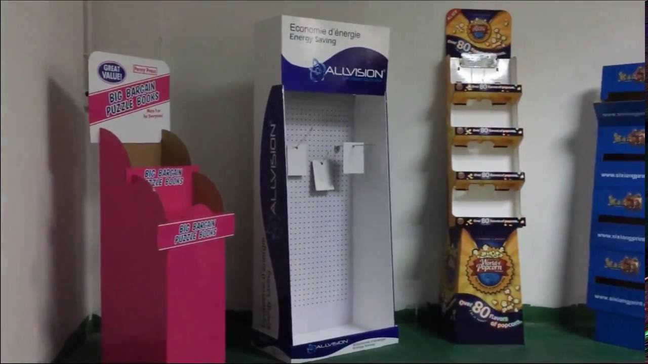 Eye-catching! Custom Corrugated PopDisplay-Display Racks, Cardboard Displays Floor Stand Factory