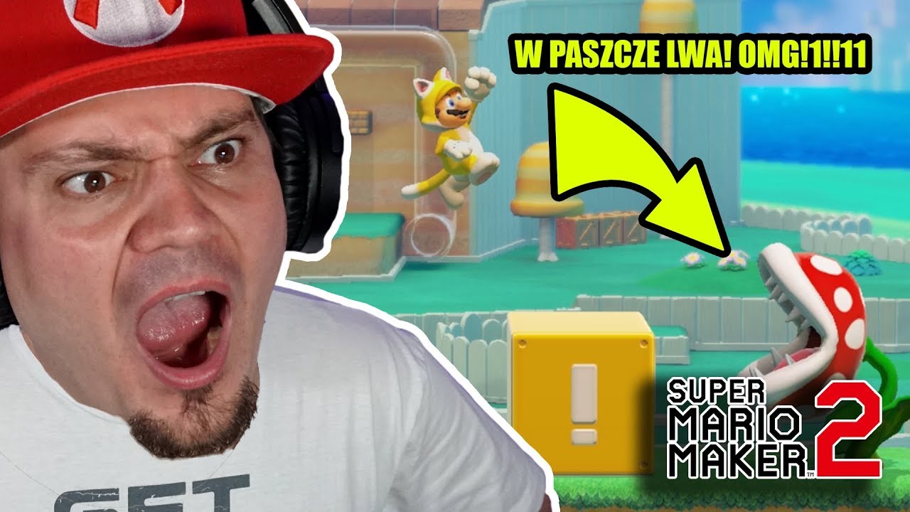 😠 UWAGA, PRZY TEJ GRZE NAUCZYSZ SIĘ DOBRZE PRZEKLINAĆ LOL | Super Mario Maker 2 #01