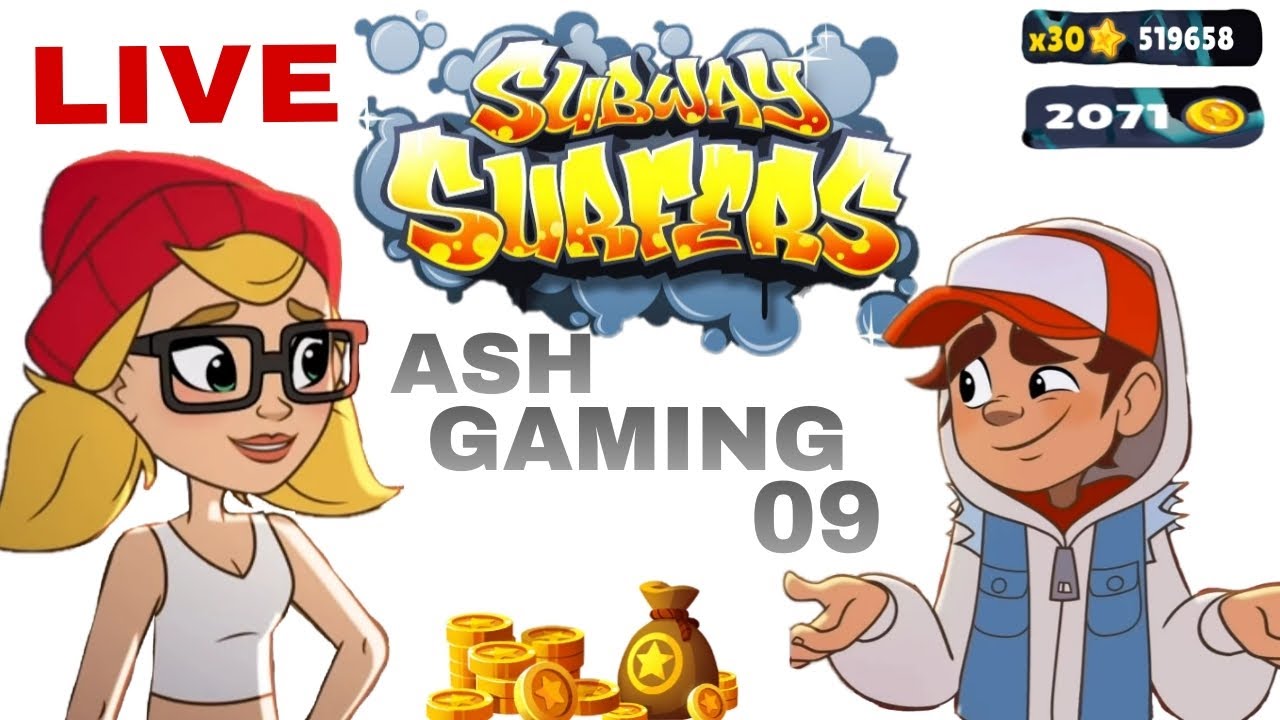 Live streaming of ASH GAMING  Subway surfers#shortsfeed# short livestream# ash gaming 09