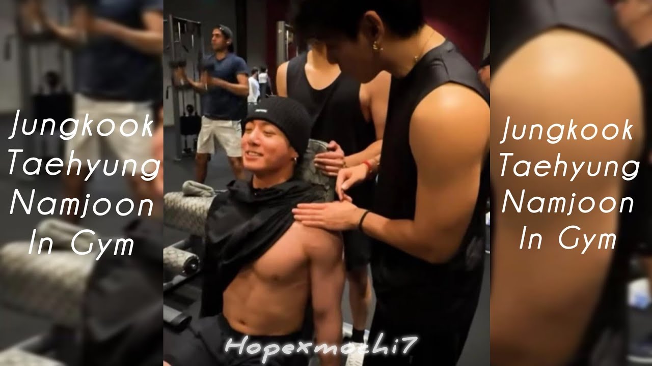  Jungkook Taehyung & Namjoon at gym🔥 #jeonjungkook #jungkook #kimtaehyung #taehyung #kimnamjoon #rm 