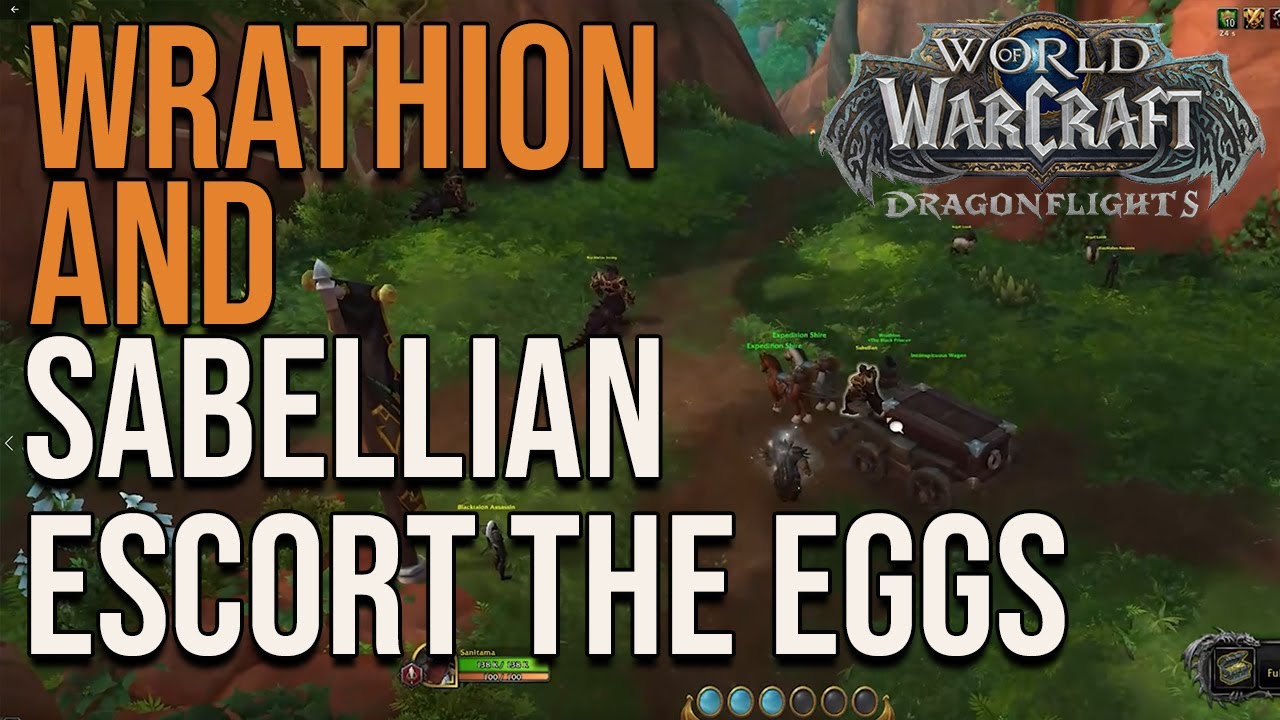 Wrathion and Sabellian Escort the Eggs - World of Warcraft Dragonflight