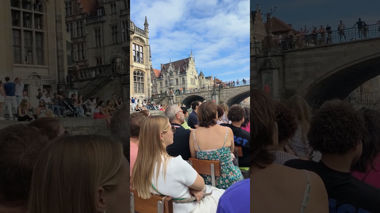 Gent Belgium 2024,Tour boat ,Beautiful city,4k video,Gent canals