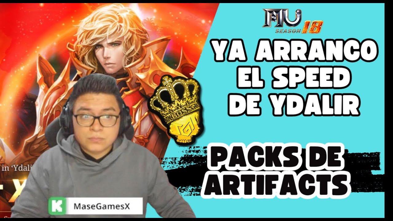 🔥 PACK DE ARTIFACTS Y SPEED SERVER YDALIR⚡️ ¿LO JUGARÁS? ⚡️ Mu Online S18.2 🔥
