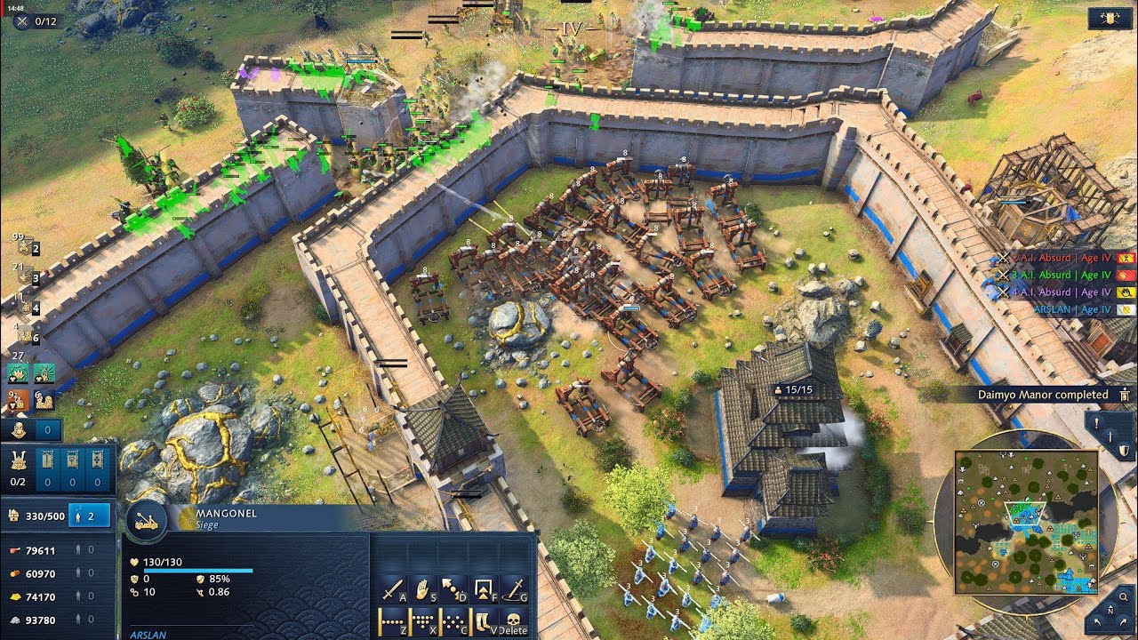 When OOTD Goes MONSTROUS… Japanese vs Sengoku Daimyo, OOTD & Malians | INSANE 1v3 | AOE4