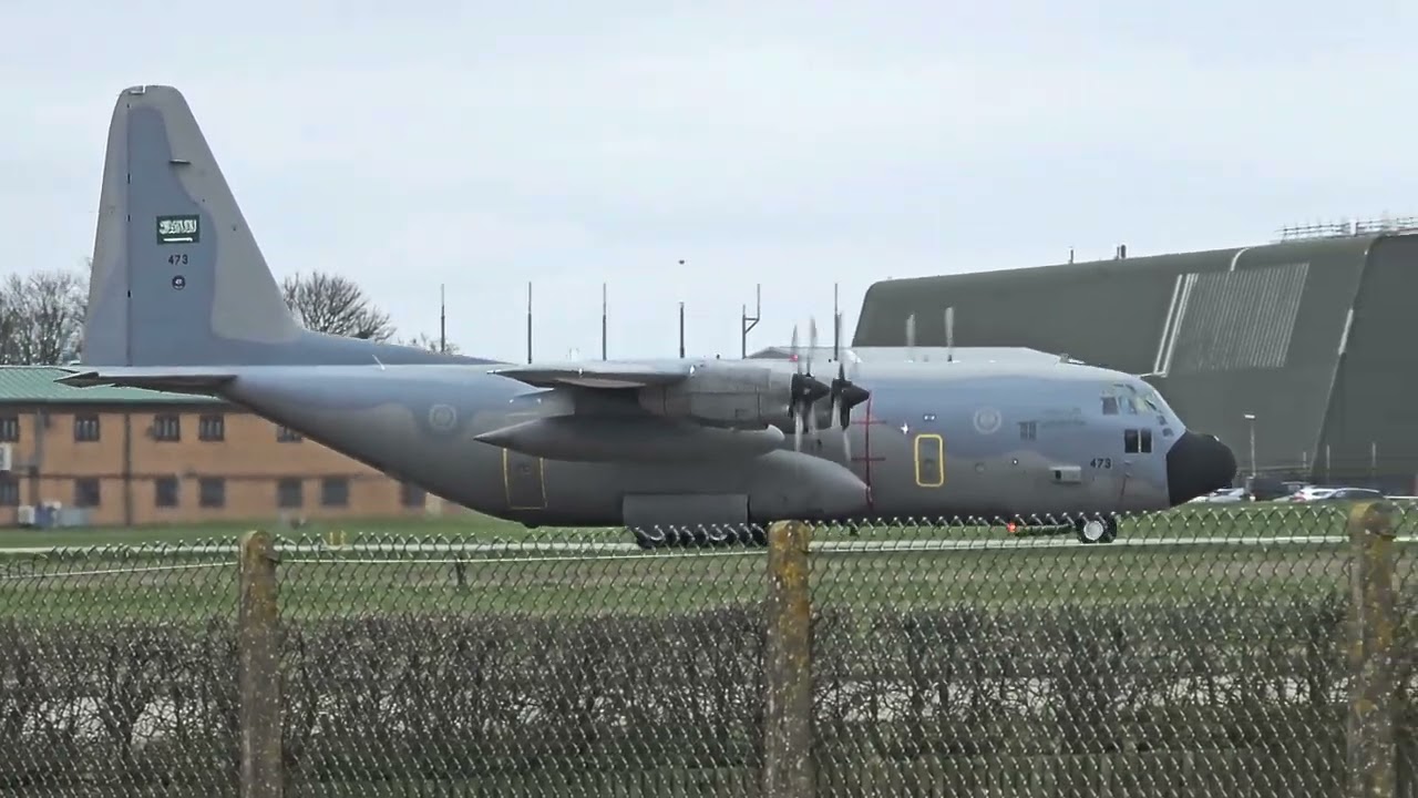 Saudi C130 at RAF Waddington (17/03/2025)
