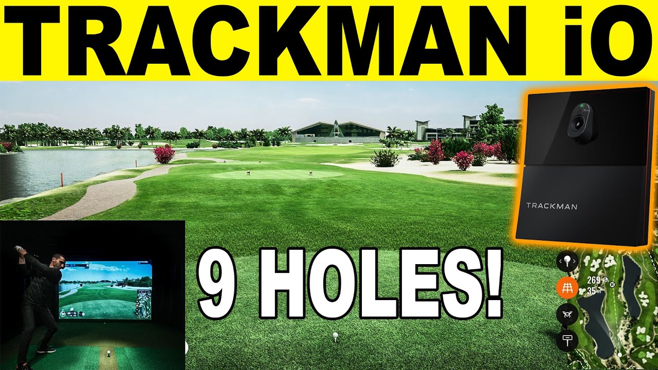 Игра на 9 лунках на Trackman iO в гольф-клубе Абу-Даби (симулятор гольфа)