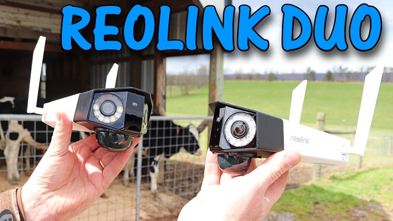 4G Reolink DUO: Two Cameras in One! Ultra-Wide Angle Solar Powered Farm Security with Live View