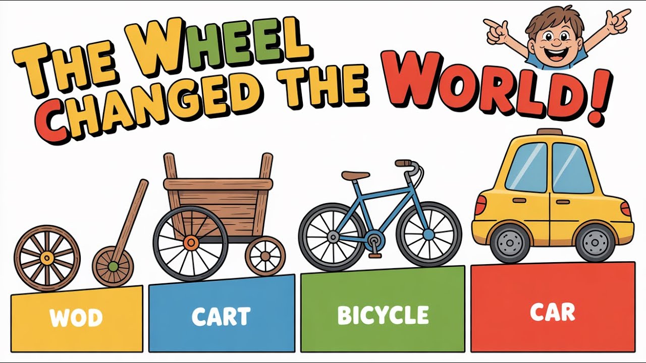 The Wheel &ndash; A Simple Idea That Changed the World 🛞 | Great Inventions for Kids