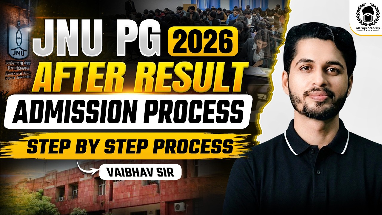 JNU PG 2026 Admission Process After Result | JNU PG 2026 Result | Vaibhav Sir