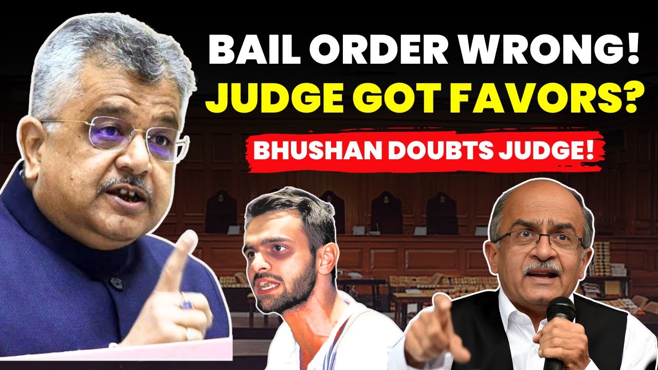 WHY KEPT JAILED? KHALID AIN'T TERRORIST- BHUSHAN ALLEGES JUDGE GOT FAVORS? #umarkhalid #uapaact