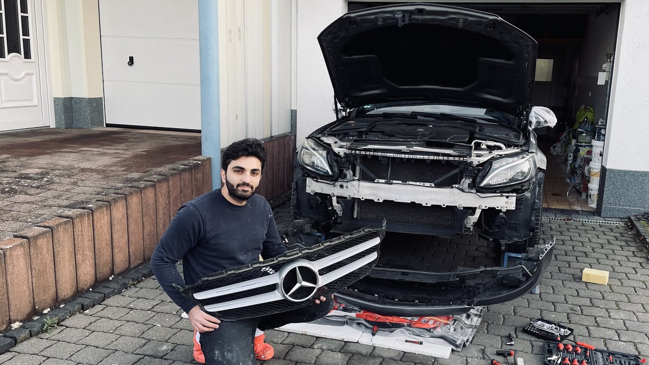 الجزء الثاني | تحدي تحويل مرسيدس الى اي ام جي تعديل وتزويد | Tuning My Mercedes to C63 AMG 🔥