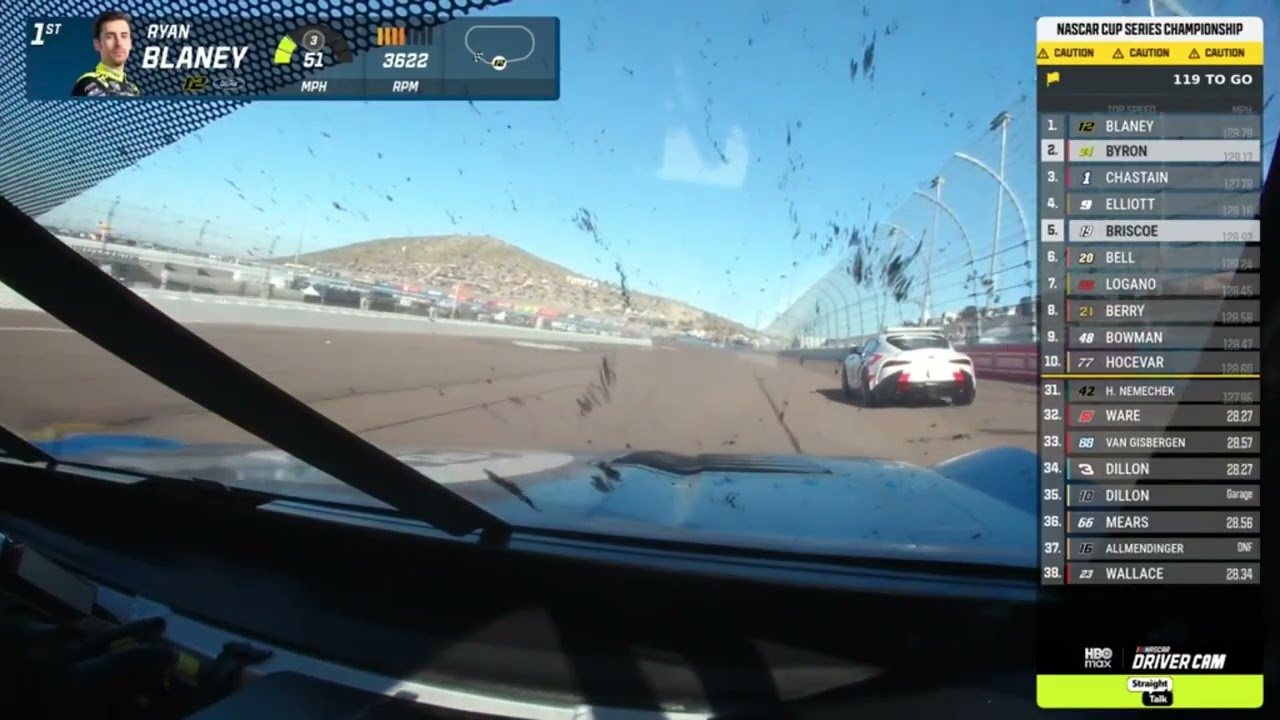 2025 NASCAR Cup Phoenix Finale - #12 Ryan Blaney P1 Finish Onboard