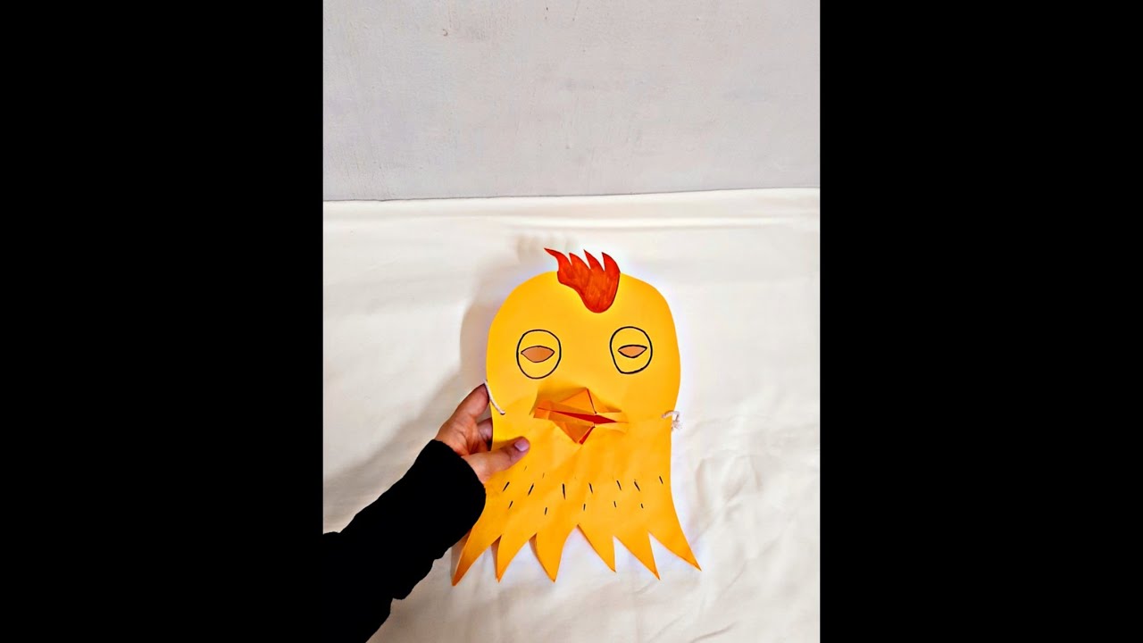 Cock mask making| mask for kids|cock mask for projects|dreamydezign