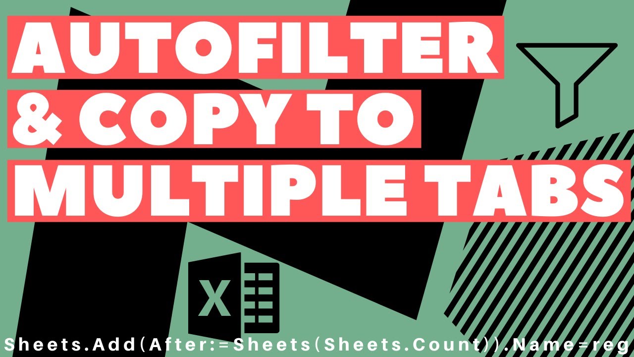 Excel VBA Macro: Autofilter And Copy/Paste To Multiple Sheets (Dynamic Range)