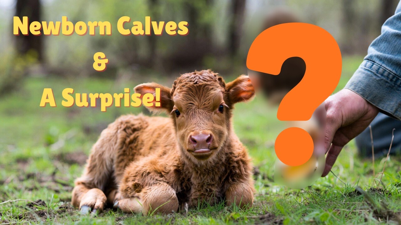 Calving Season Check: Newborn Calves & Surprise Foraging Find! 🐄🍄 #ranchlife