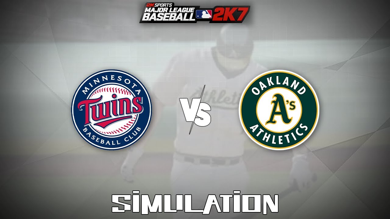 Major League Baseball 2K7 (2007) - Minnesota Twins vs Oakland Athletics [Gameplay Simulation]